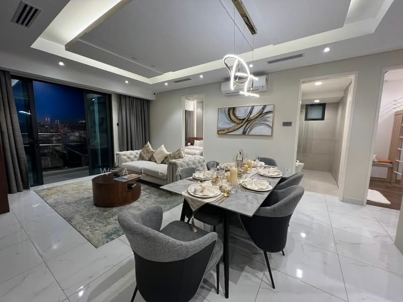 Servis Apartment untuk Dijual di Divine KLCC - Wallace Yap - Living Room - PropertyGuru.com.my