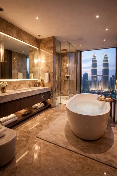 Servis Apartment untuk Dijual di Dawn KLCC - Ginger Kong - Bathroom - PropertyGuru.com.my