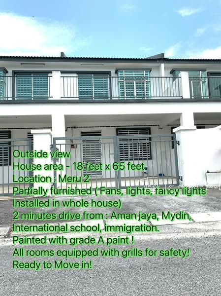 2-storey Terraced House for Rent in Bandar Meru Raya (Ipoh) - Kelvin Chong - PropertyGuru.com.my