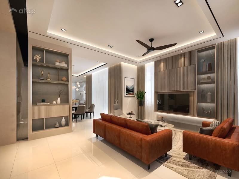 Rumah Teres 3 Tingkat untuk Dijual di Seksyen U9 (Shah Alam) - Henry Tan - Living Room - PropertyGuru.com.my