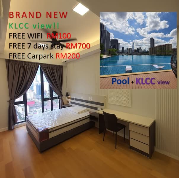 Servis Apartment untuk Disewa di The Sentral Suites - Adrian Foo - Bedroom - PropertyGuru.com.my