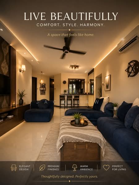Condominium for Sale at Miami Green - Jack Law - Living Room - PropertyGuru.com.my