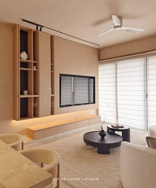 Service Residence for Sale at TRX Residences - Michael Au - Living Room - PropertyGuru.com.my