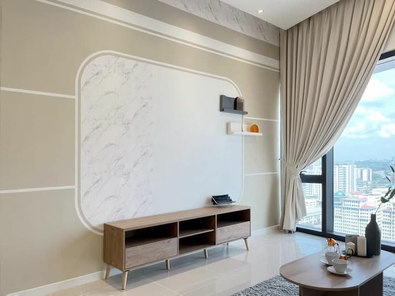 Servis Apartment untuk Disewa di Sapphire Paradigm - Kew . - Living Room - PropertyGuru.com.my