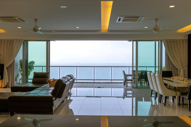 Condominium for Rent at Infinity Beachfront Condominium - Sam Kam - Living Room - PropertyGuru.com.my