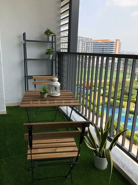 Servis Apartment untuk Dijual di Radia Residences - Lester Lee - Balcony - PropertyGuru.com.my