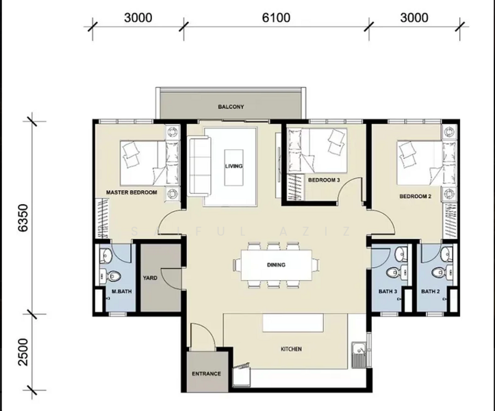 Kondominium untuk Disewa di Residensi Begonia - Saiful Aziz - PropertyGuru.com.my