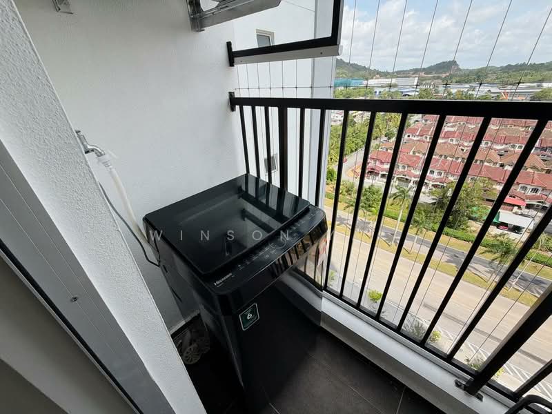 Service Residence for Rent at Midas @ Seri Alam - Winson Yap - Balcony - PropertyGuru.com.my
