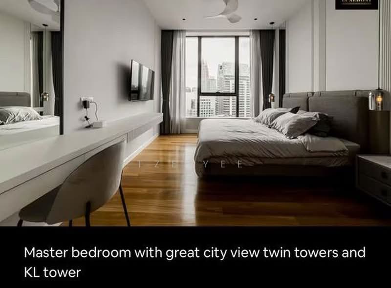 Servis Apartment untuk Dijual di Pavilion Ceylon Hill - TZE YEE - Master Bedroom - PropertyGuru.com.my