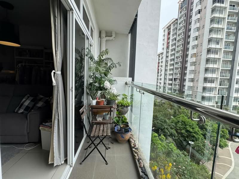 Kondominium untuk Disewa di Dwiputra Residences - Amir Abas - Balcony - PropertyGuru.com.my