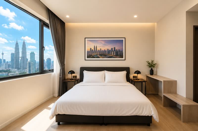 Service Residence for Sale at M Vertica - Jess Seah - Bedroom - PropertyGuru.com.my