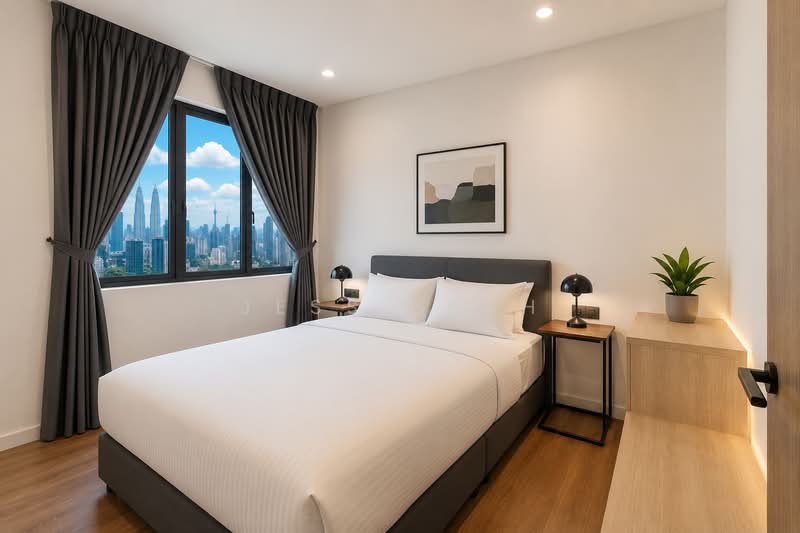 Service Residence for Sale at M Vertica - Jess Seah - Bedroom - PropertyGuru.com.my