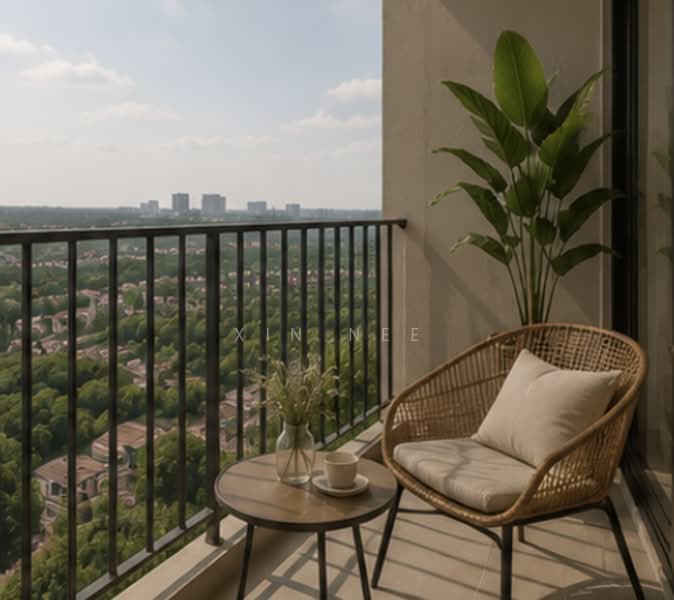 Service Residence for Sale at Kanvas SOHO - Xin Nee - Balcony - PropertyGuru.com.my