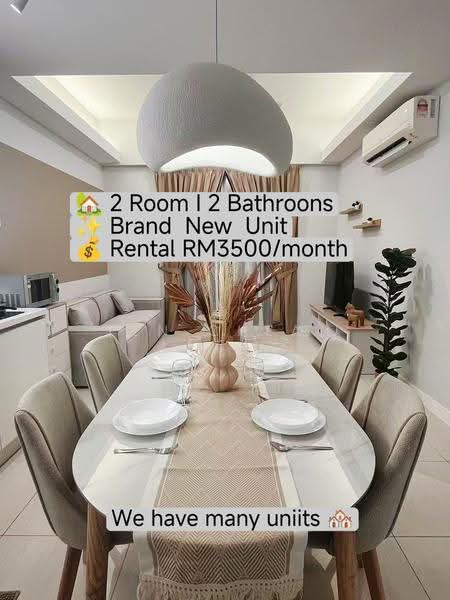 Kediaman Servis untuk Disewa di The Sentral Suites - Yen Cheah - Dining Room - PropertyGuru.com.my