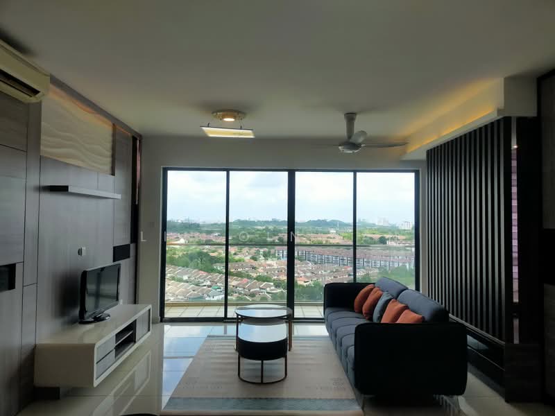 Service Residence for Sale at Zeva @ Equine South - Lincoln Tan - Living Room - PropertyGuru.com.my