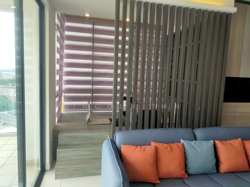 Service Residence for Sale at Zeva @ Equine South - Lincoln Tan - Living Room - PropertyGuru.com.my