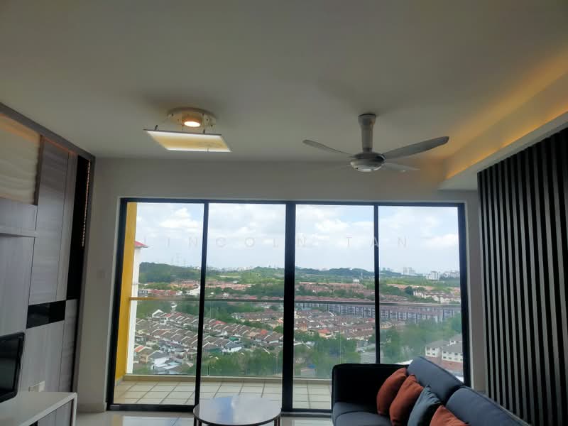 Service Residence for Sale at Zeva @ Equine South - Lincoln Tan - Living Room - PropertyGuru.com.my
