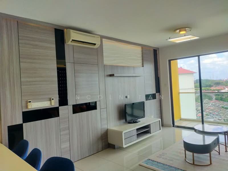 Service Residence for Sale at Zeva @ Equine South - Lincoln Tan - Living Room - PropertyGuru.com.my