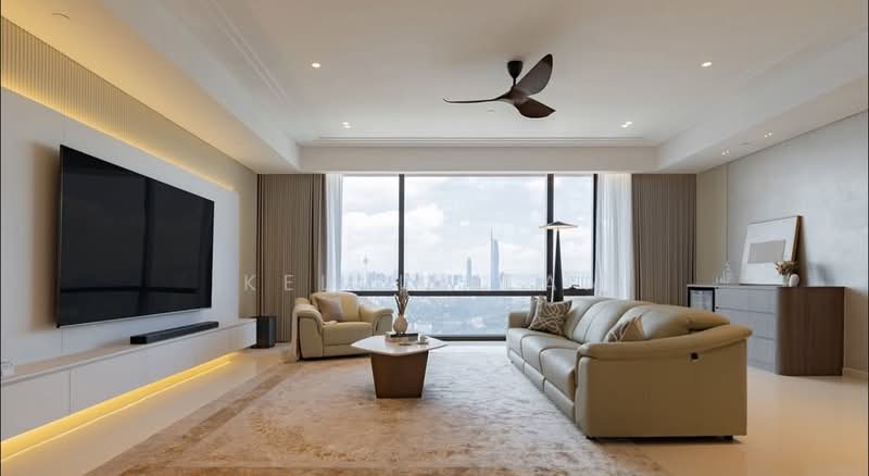 Servis Apartment untuk Disewa di Pavilion Damansara Heights - Kelvin Tan - Living Room - PropertyGuru.com.my