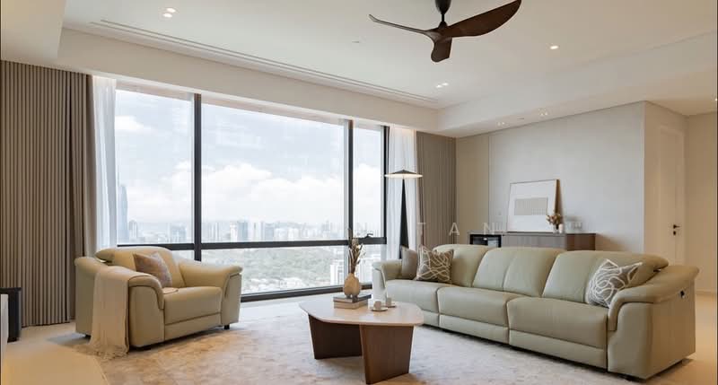 Servis Apartment untuk Disewa di Pavilion Damansara Heights - Kelvin Tan - Living Room - PropertyGuru.com.my