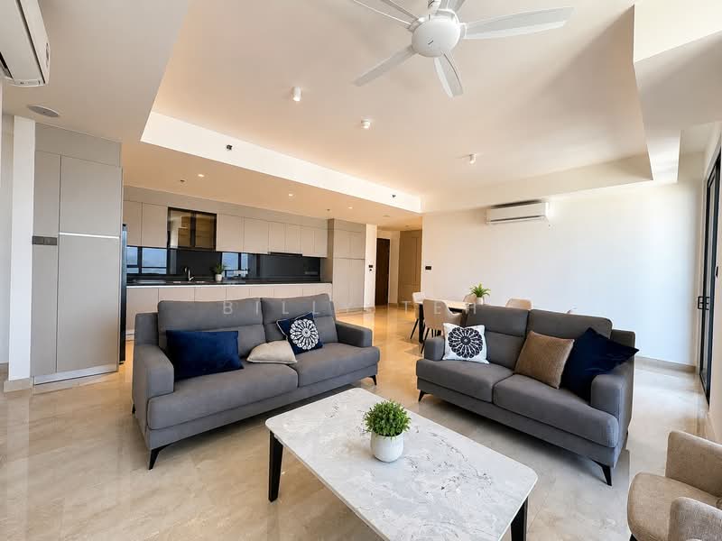 Servis Apartment untuk Dijual di Marriott Residence @ Gurney - Billy Teh - Living Room - PropertyGuru.com.my