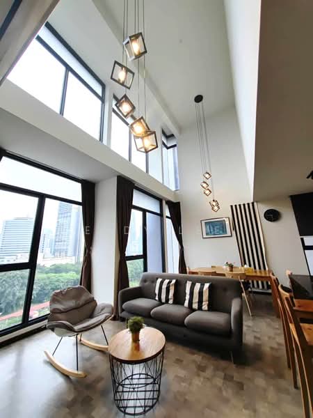 Service Residence for Rent at Expressionz Professional Suites - Eddy Lee - Living Room - PropertyGuru.com.my