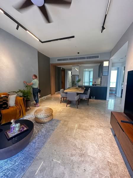 Servis Apartment untuk Disewa di TRX Residences - Jojo Yam - Living Room - PropertyGuru.com.my