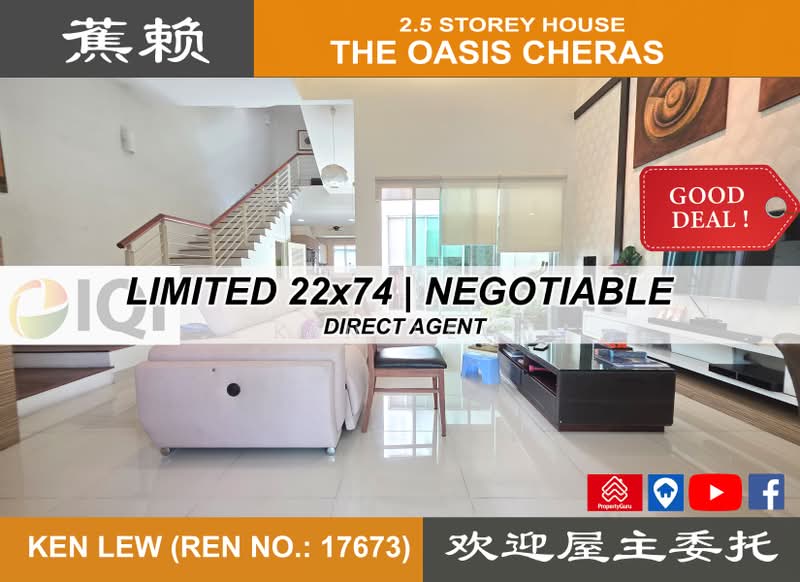 2.5-storey Terraced House for Sale in The Oasis (Cheras) - Ken Lew - Living Room - PropertyGuru.com.my