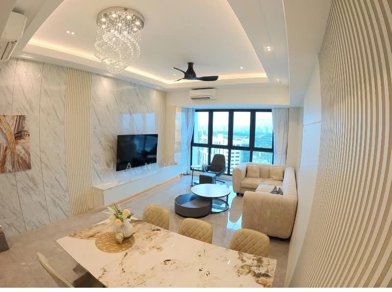 Condominium for Sale at Ooak Serviced Apartments @ Kiara 163 - Jannah Ali - Living Room - PropertyGuru.com.my