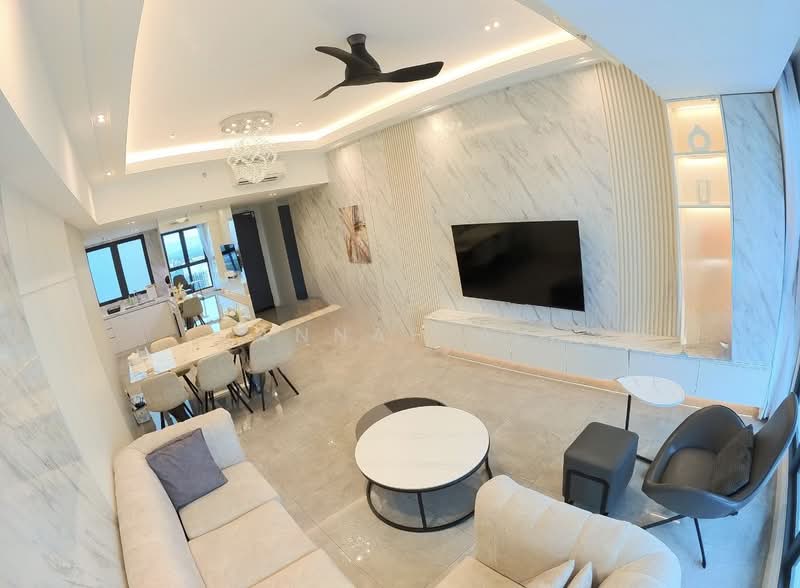 Condominium for Sale at Ooak Serviced Apartments @ Kiara 163 - Jannah Ali - Living Room - PropertyGuru.com.my