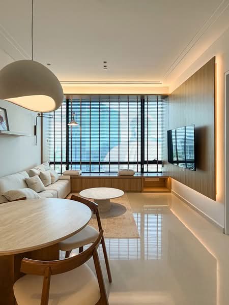 Servis Apartment untuk Disewa di Regent Suites @ Pavilion Damansara Heights - Chris Brown - Living Room - PropertyGuru.com.my