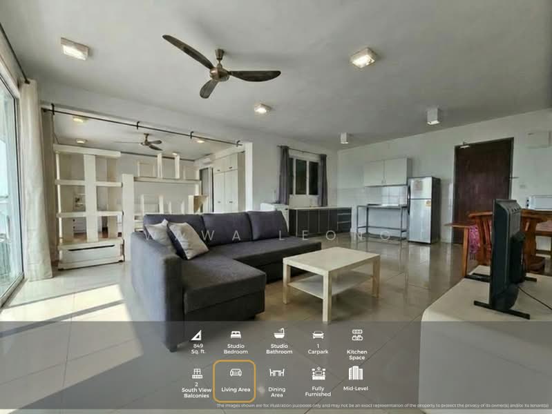 Service Residence for Sale at Ritze Perdana 2 - Wawa Leong - Living Room - PropertyGuru.com.my