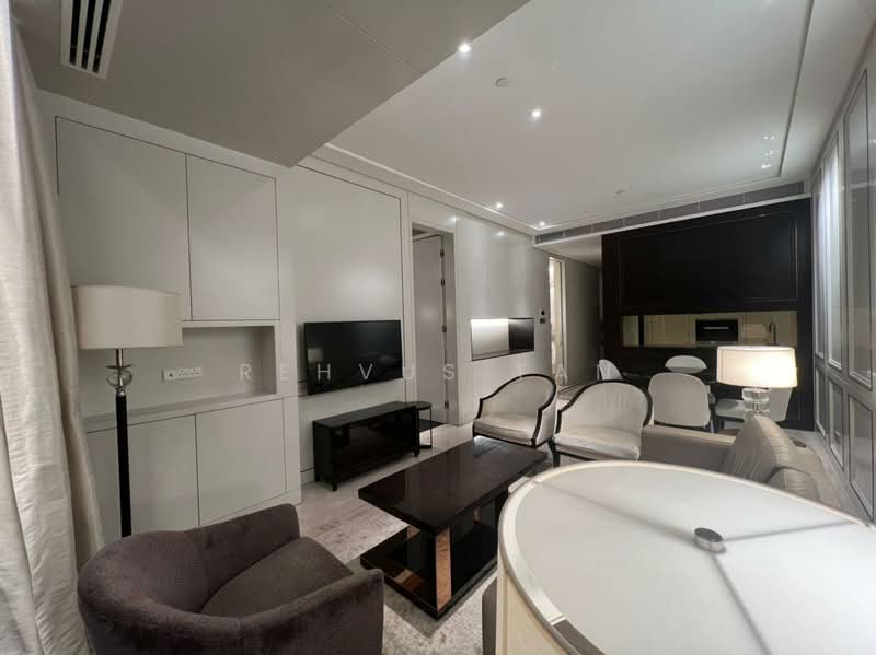 Servis Apartment untuk Disewa di Pavilion Suites - Rehvus Tan - Living Room - PropertyGuru.com.my