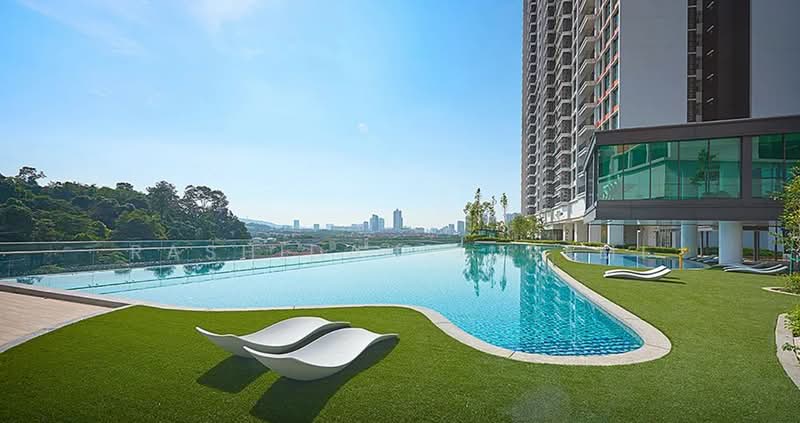 Servis Apartment untuk Dijual di Serviced Residence @ Sunway D'hill Residences - Rashidah Juremi - Pool - PropertyGuru.com.my