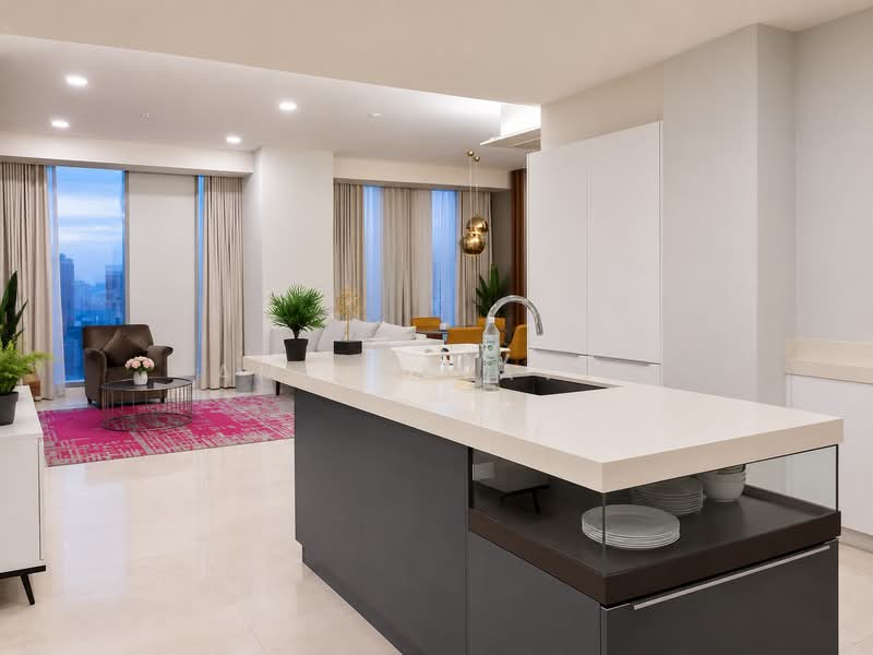 Service Residence for Rent at Tropicana The Residences - Amy Oktavia - Living Room - PropertyGuru.com.my