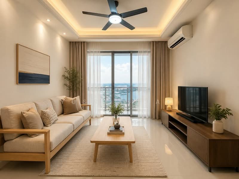 Service Residence for Rent at R&F Princess Cove Phase 1 - Yusri Yusak - Living Room - PropertyGuru.com.my