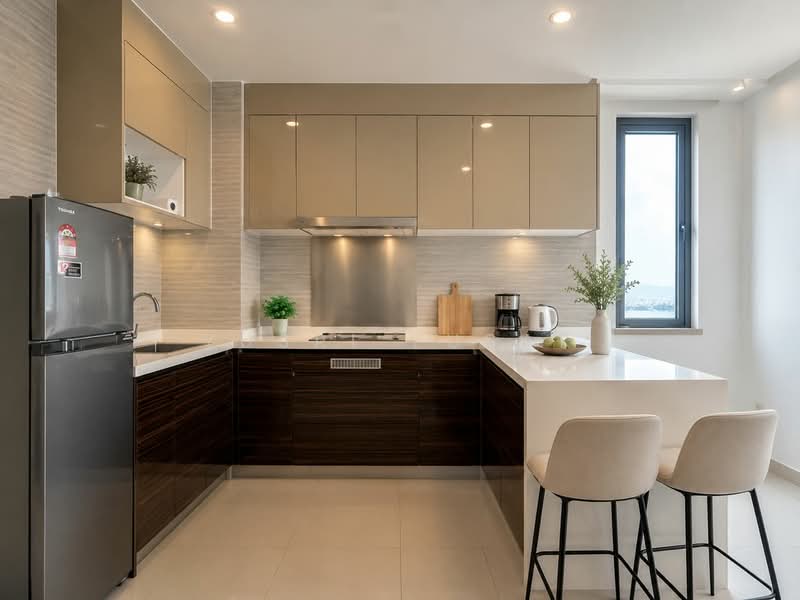 Service Residence for Rent at R&F Princess Cove Phase 1 - Yusri Yusak - Kitchen - PropertyGuru.com.my