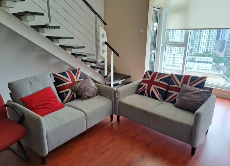 Servis Apartment untuk Disewa di The Scott Garden SOHO - Nicole Loh - Living Room - PropertyGuru.com.my