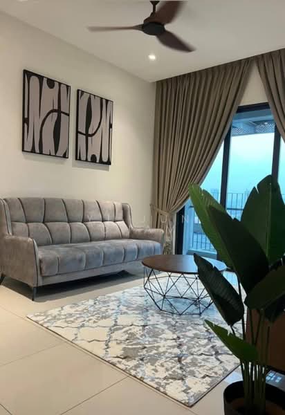 Service Residence for Rent at UNIO Residence - Yi Jun Cham - Living Room - PropertyGuru.com.my