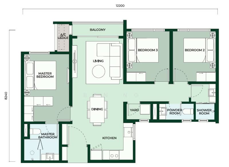 Servis Apartment untuk Disewa di Edelweiss @ Tropicana Gardens - Ben Ng - PropertyGuru.com.my
