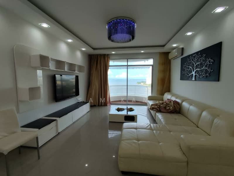 Condominium for Rent at The Waterfront Condominium - Sam Kam - Living Room - PropertyGuru.com.my