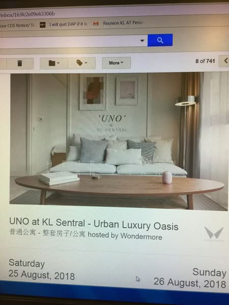 Service Residence for Rent at The Sentral Residences - Henry Kooi Kuan Xiang - Living Room - PropertyGuru.com.my