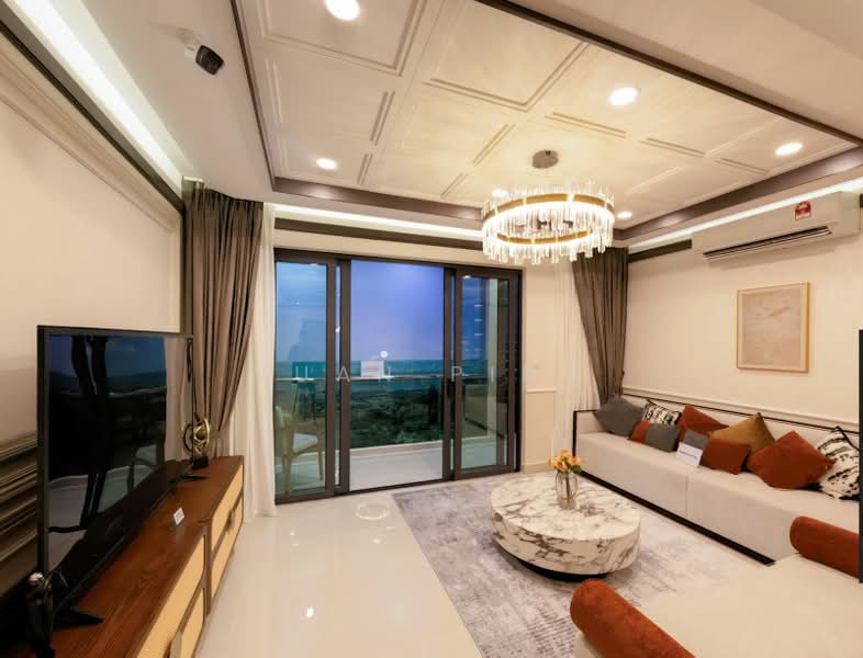 Service Residence for Sale at Pinnacle Bukit Gambier - Yuan Ping - Living Room - PropertyGuru.com.my