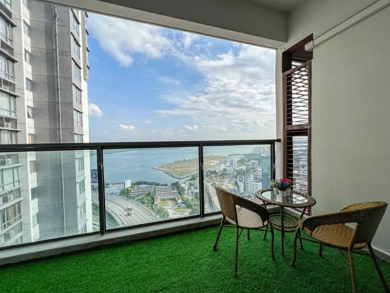 Service Residence for Rent at R&F Princess Cove Phase 1 - Yusri Yusak - Balcony - PropertyGuru.com.my