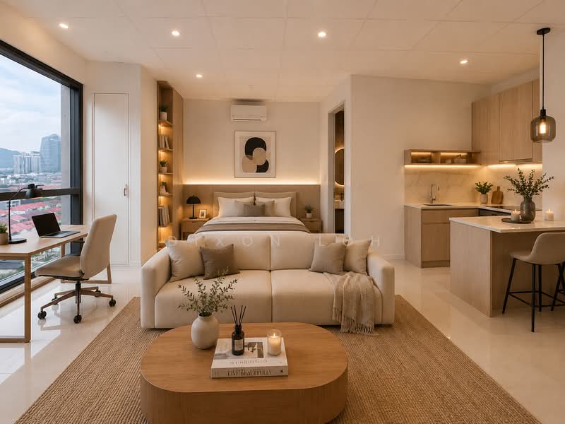 Service Residence for Rent at Tropicana Gardens - Dixon Loh - Living Room - PropertyGuru.com.my