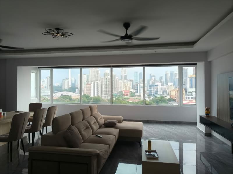 Apartment for Rent at Merdeka View Apartment - Tom Foo - Living Room - PropertyGuru.com.my