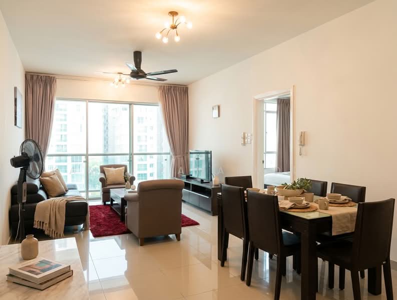 Servis Apartment untuk Disewa di Solaris Dutamas - Kamal Kamaruddin - Living Room - PropertyGuru.com.my