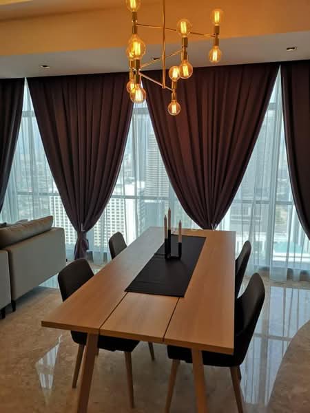 Servis Apartment untuk Disewa di The Ritz-Carlton Residences - Leon Low - Dining Room - PropertyGuru.com.my