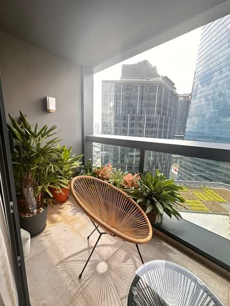 Service Residence for Rent at TRX Residences - Aden Tai - Balcony - PropertyGuru.com.my