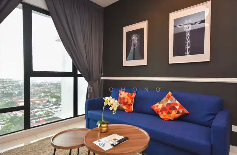 Service Residence for Sale at Southkey Mosaic - C.T Chong - Living Room - PropertyGuru.com.my